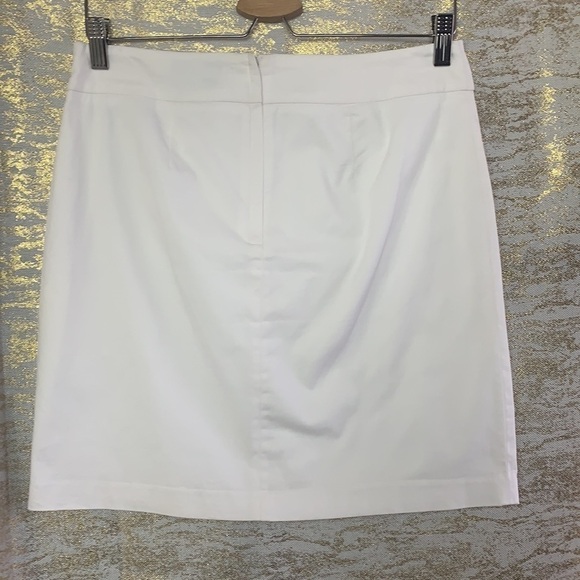 Rw&co White Cotton Blend Women’s Mini Skirt Size 4 - Picture 6 of 15